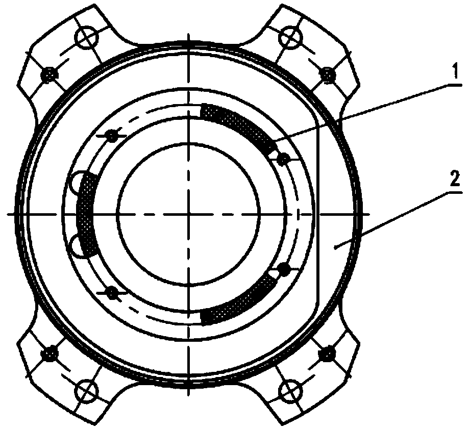 Electromagnetic leakage suppression device of waveguide switch