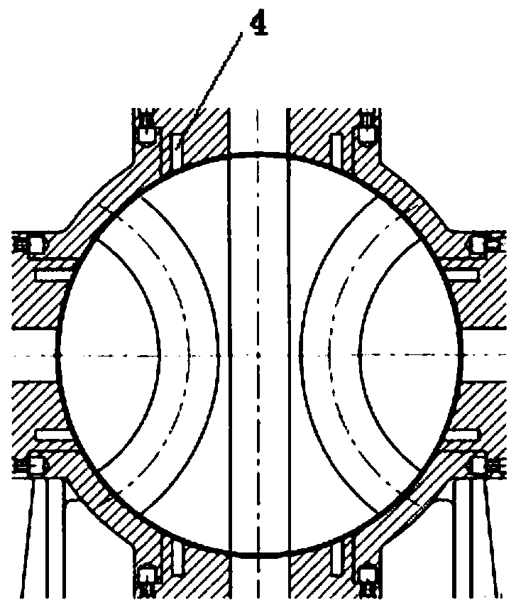 Electromagnetic leakage suppression device of waveguide switch