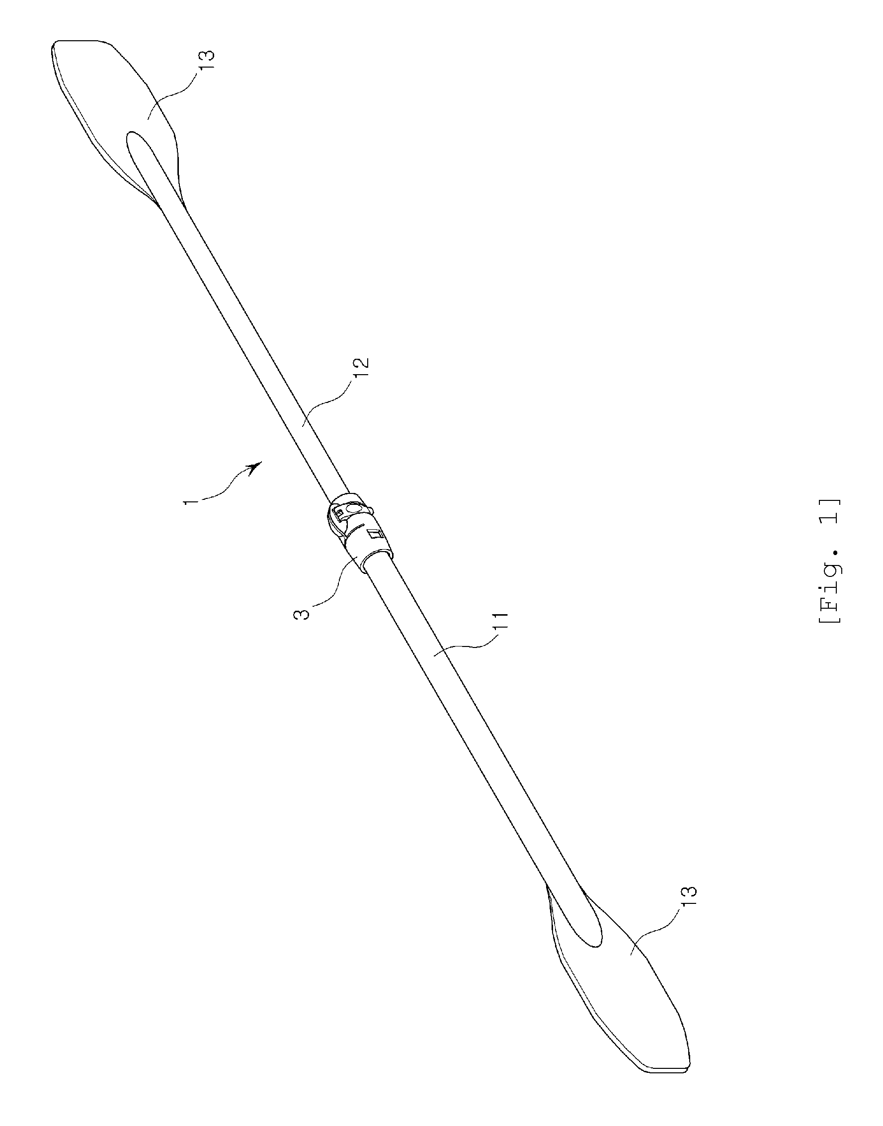 Paddle shaft length adjustment device