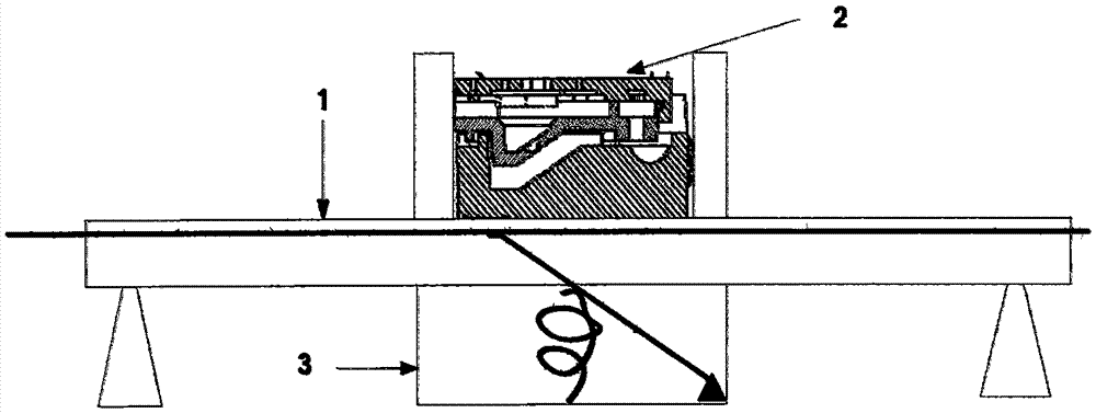 Guide wire displacement information acquisition device