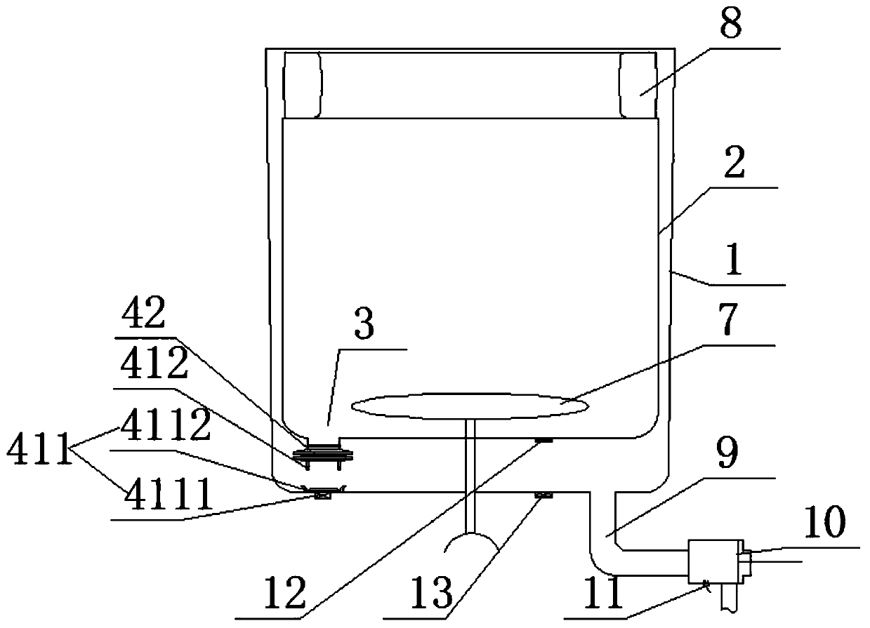 Water-saving washing machine drainage device and washing machine