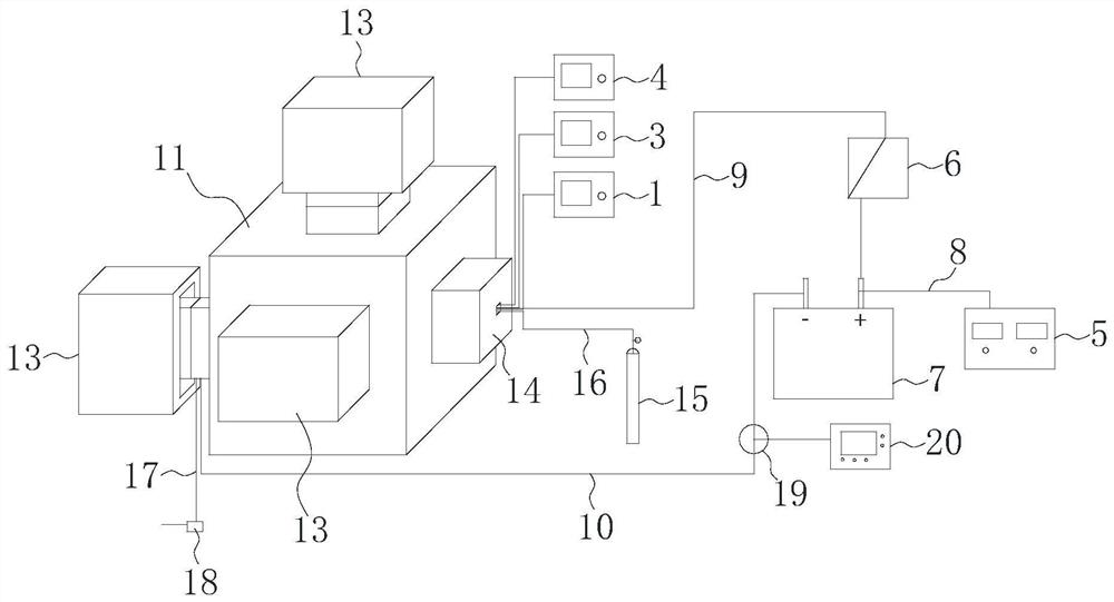 An experimental device for cracking gas-containing coal bodies with high-power pulse waves