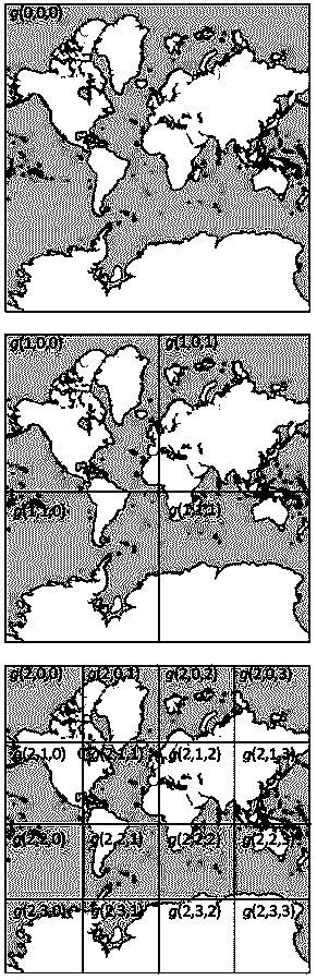 Hierarchical-division based storage and organization method for large-scale space vector data