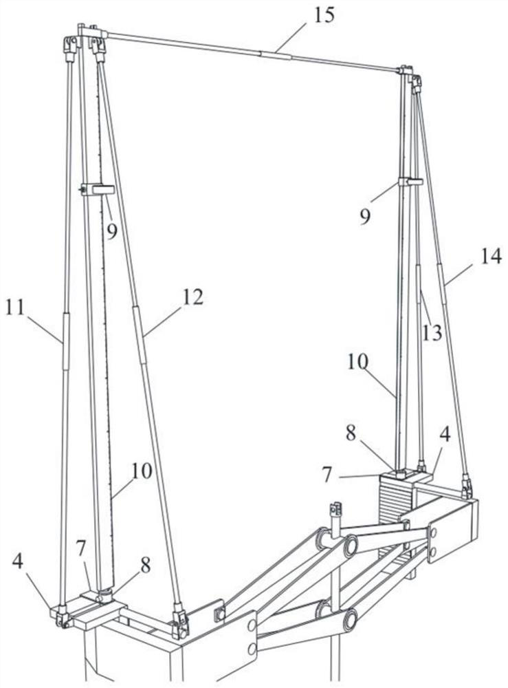 A verticality and elevation control device for coke oven head masonry and its application method