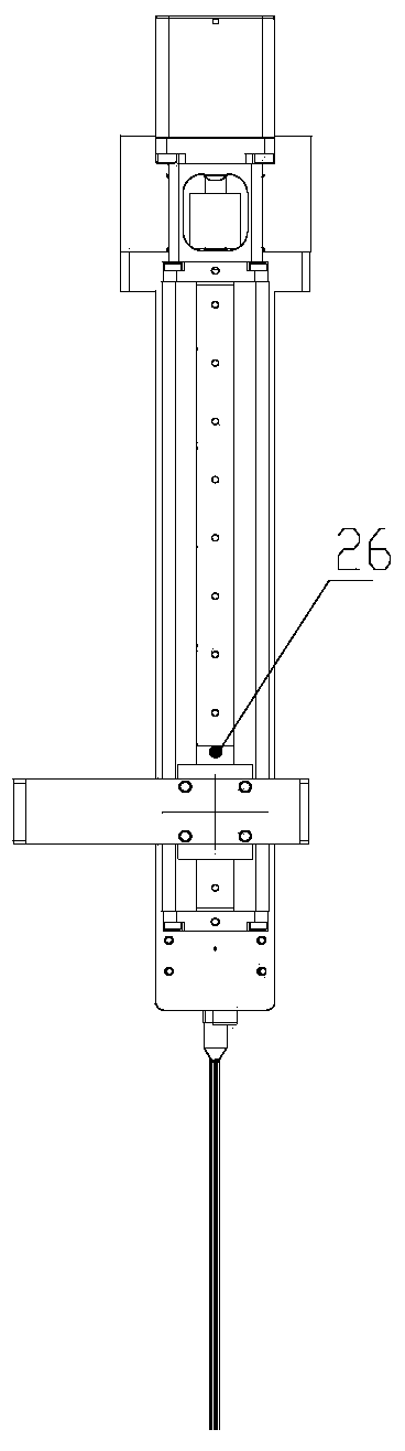 Automation device capable of implanting radioactive particles continuously