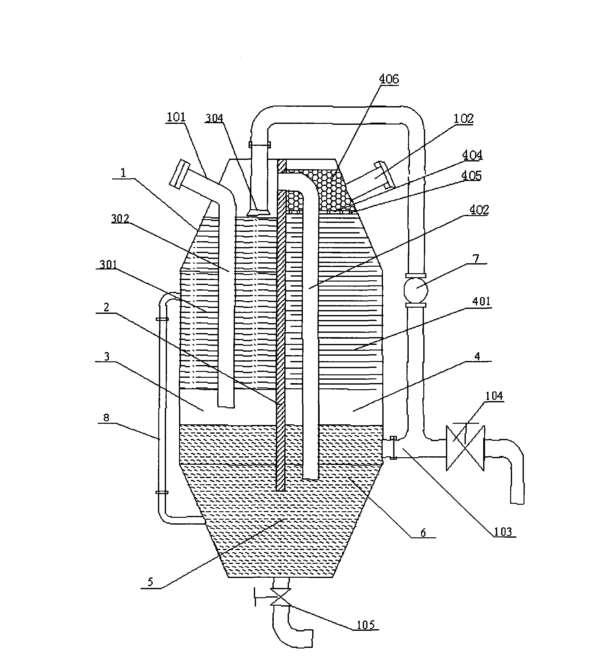 Purification device of agriculture waste resource pyrolysis gasification system