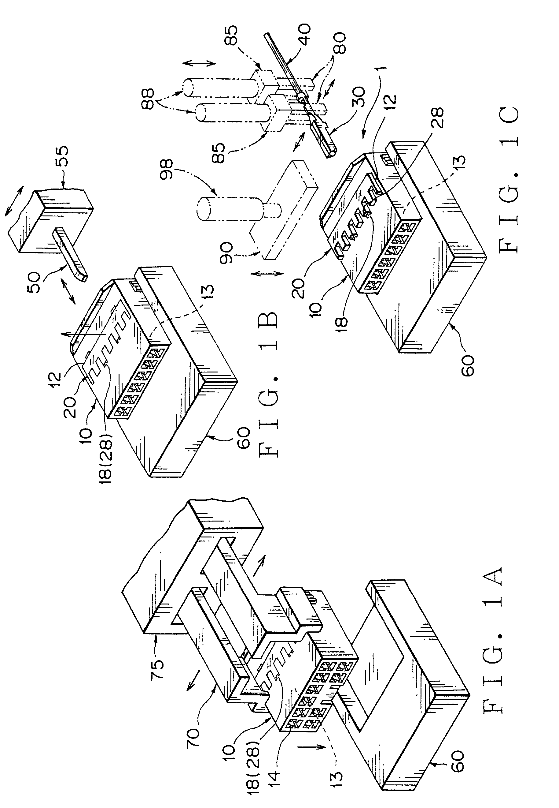 Process for assembling connector