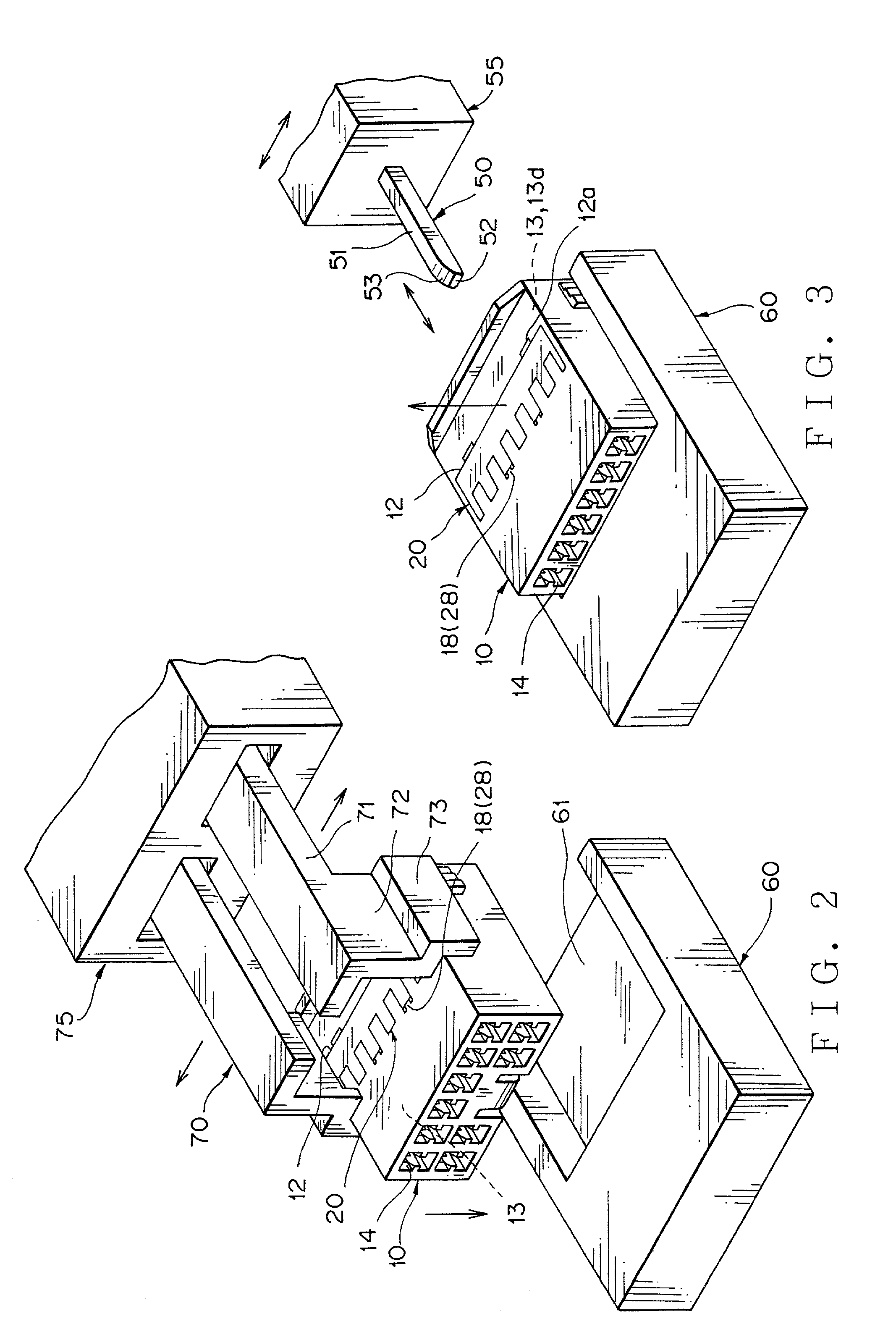 Process for assembling connector