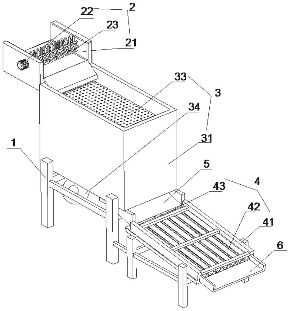 Fixation and strip tidying machine for tea processing