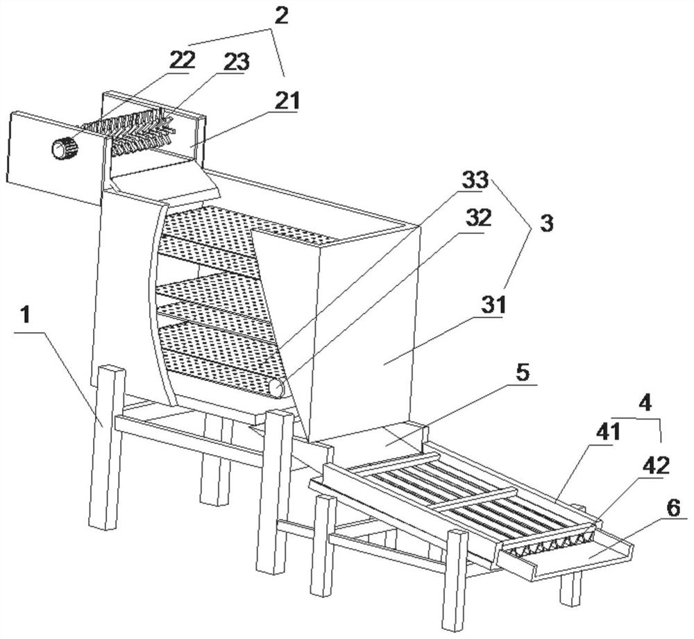 Fixation and strip tidying machine for tea processing