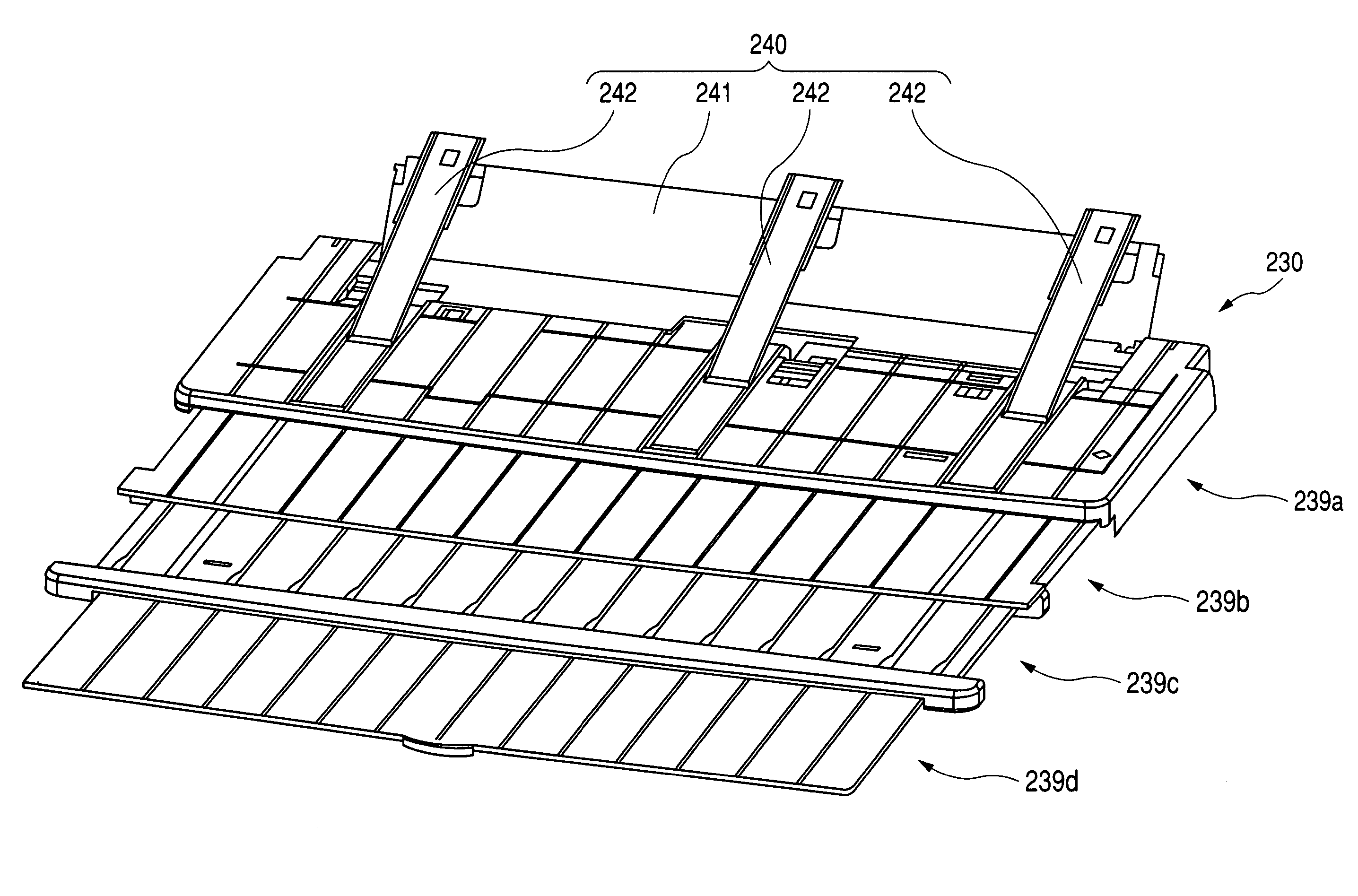 Tray and recording apparatus