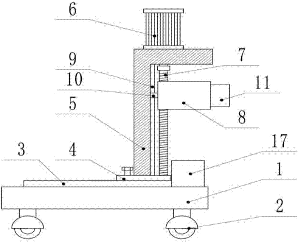 Green seedling transplanting device for garden construction