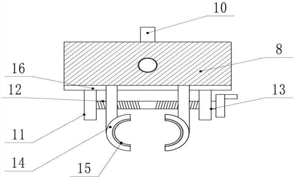 Green seedling transplanting device for garden construction