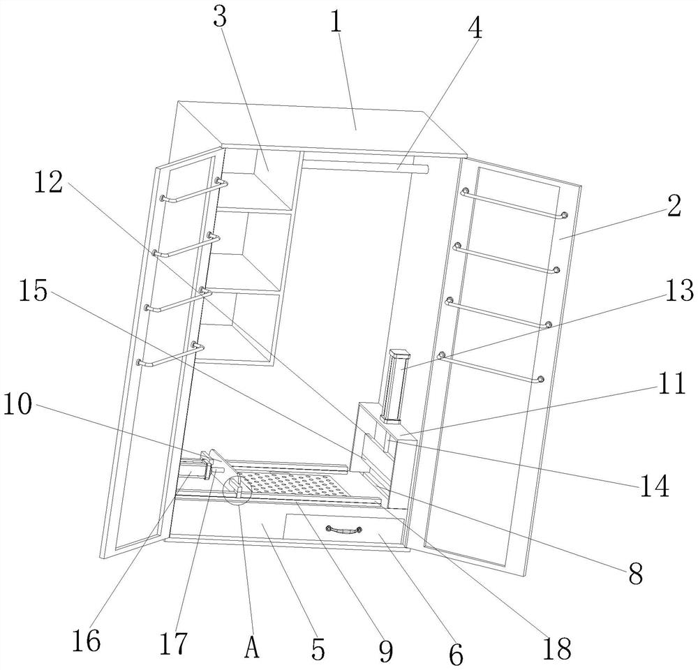 Stainless steel tool cabinet and preparation process thereof