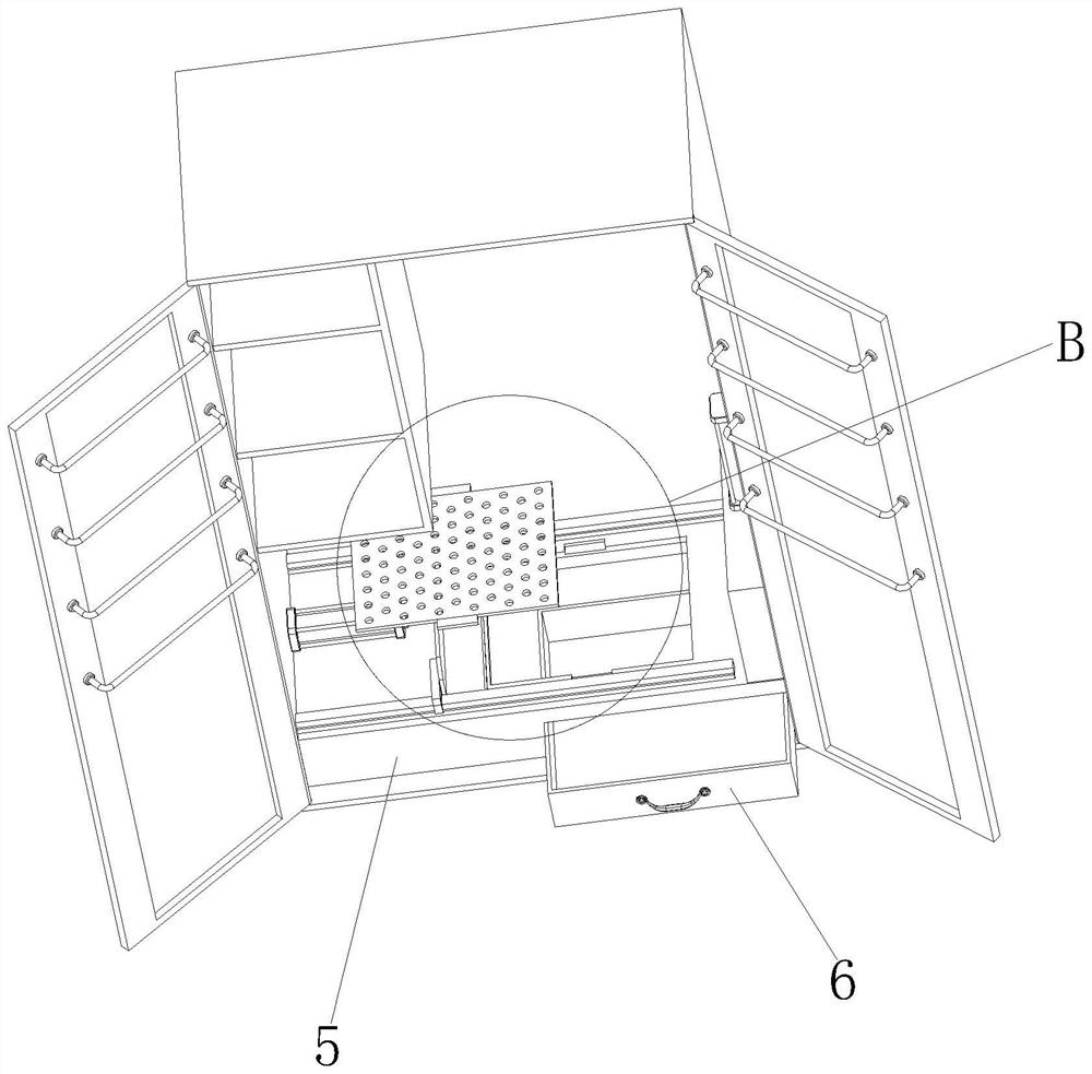 Stainless steel tool cabinet and preparation process thereof