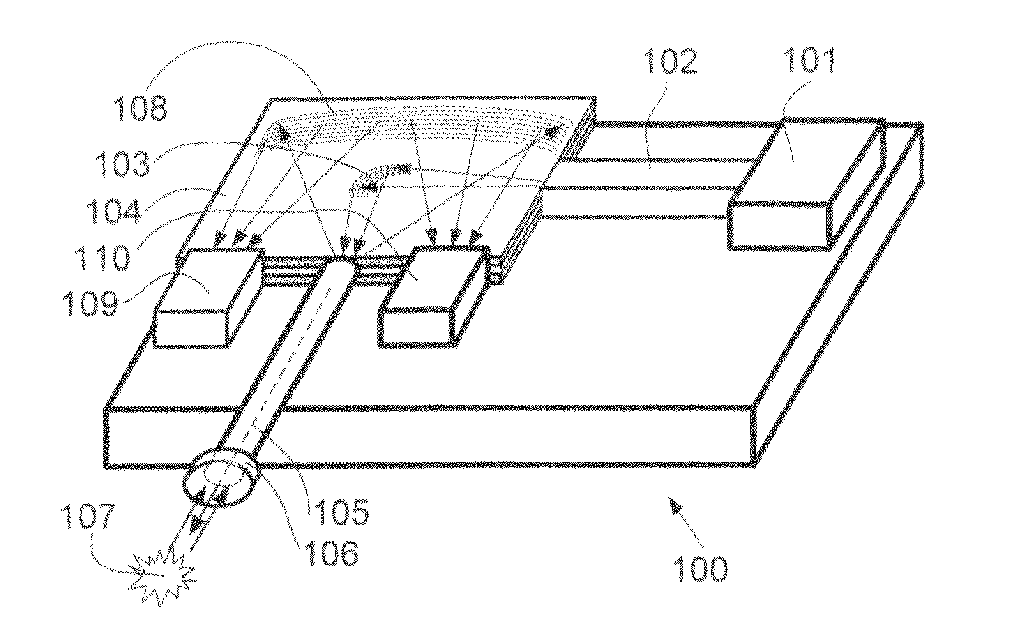 Optical integrated nanospectrometer