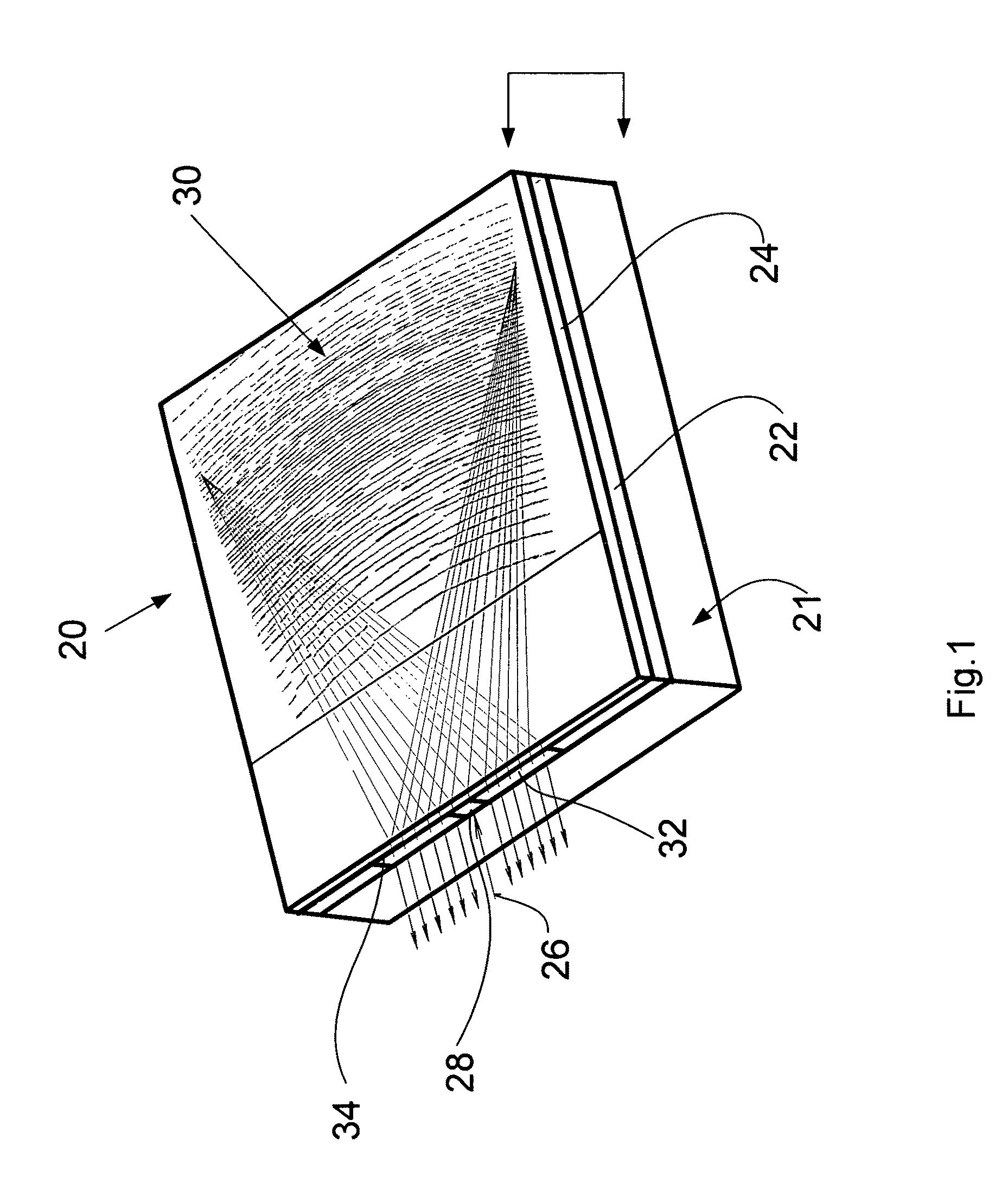 Optical integrated nanospectrometer