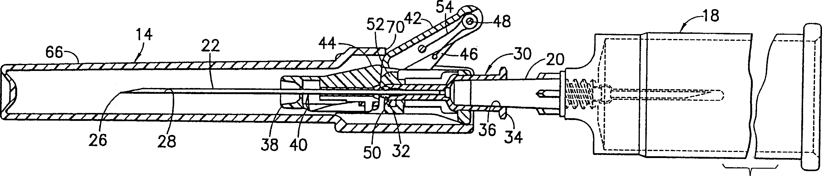 Passively-driven safe needle