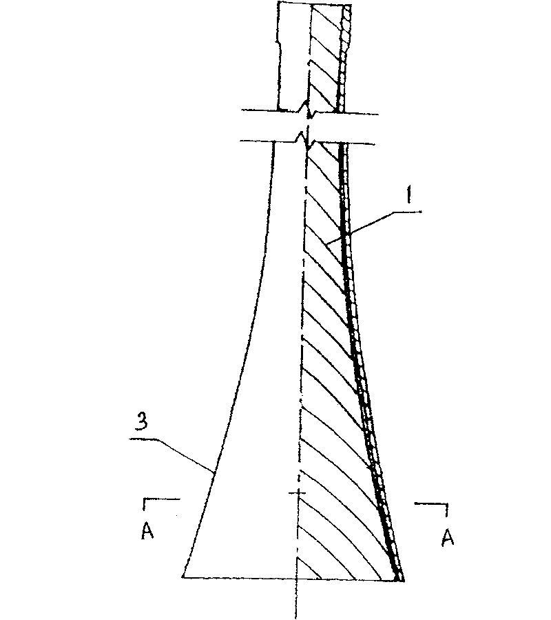 Efficient corrosion resisting dust-collecting energy-saving chimney