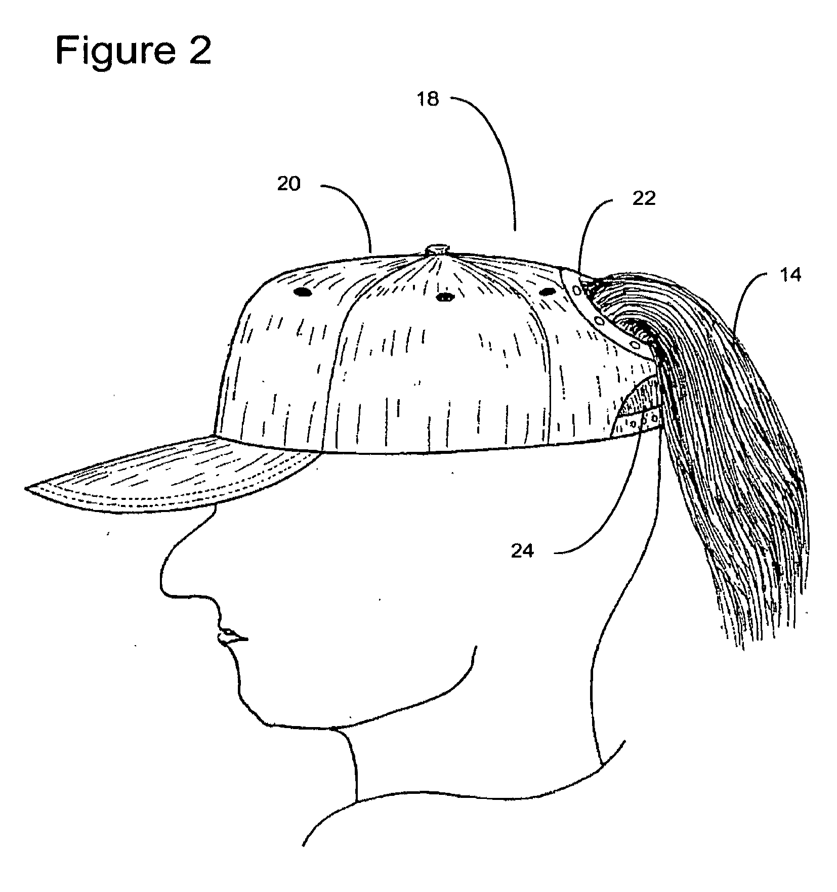 Hair Style Accommodating Ball Cap