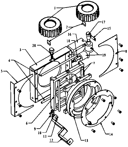 Projector lens adjusting device