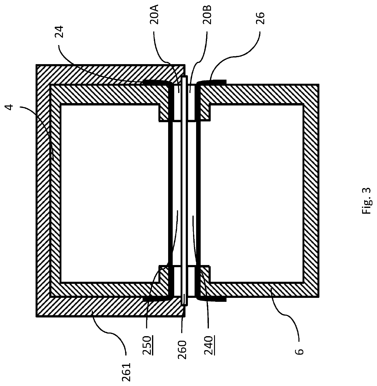 Gas-driven diffusiophoretic water filtration device with improved inlet, outlet and membrane structures tool