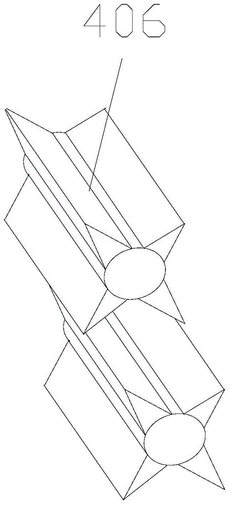 Integral noodle processing and packaging device