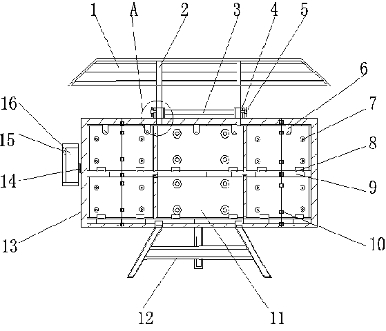 Multifunctional detachable bulletin board for propaganda BIM informationization model