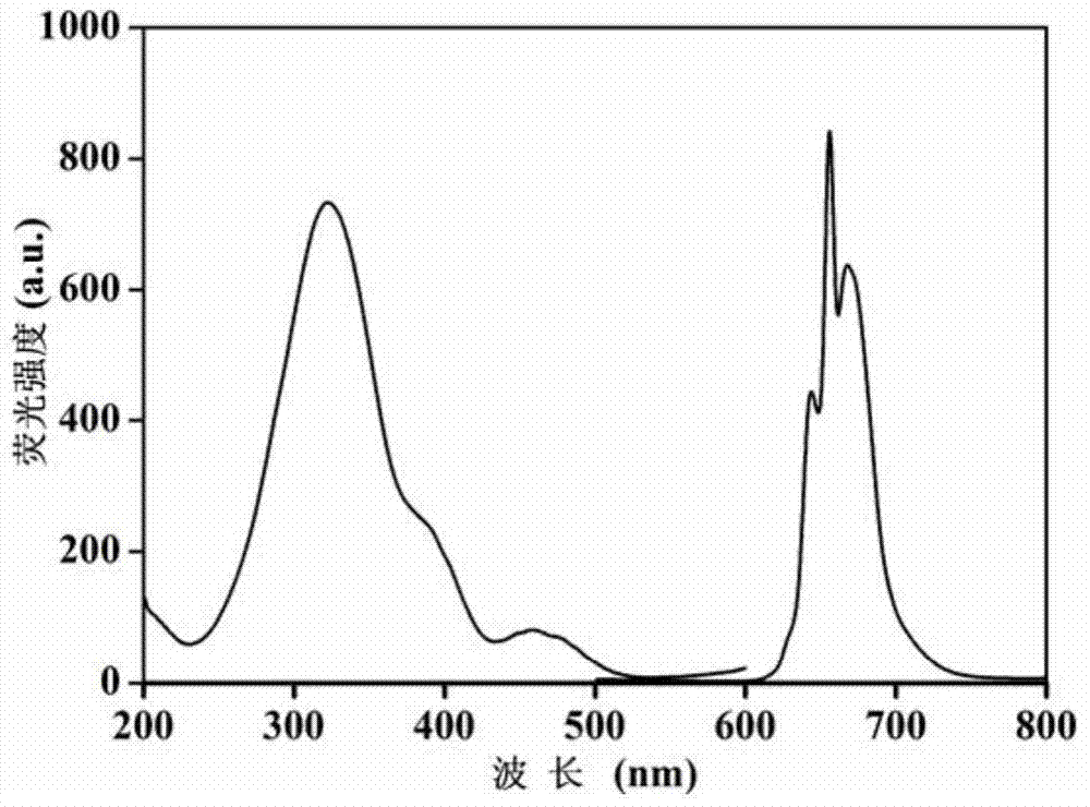 Novel red light conversion film and preparation method and application thereof