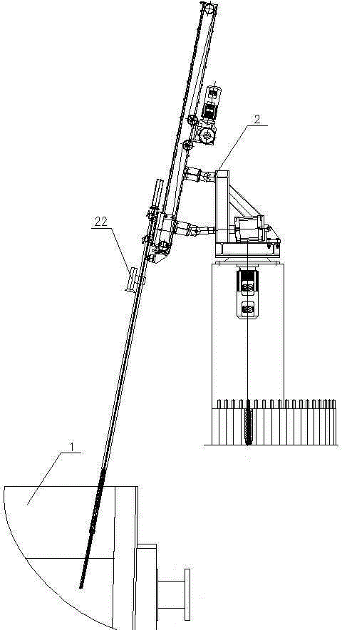 Fully-automatic molten steel temperature measurement and sampling device