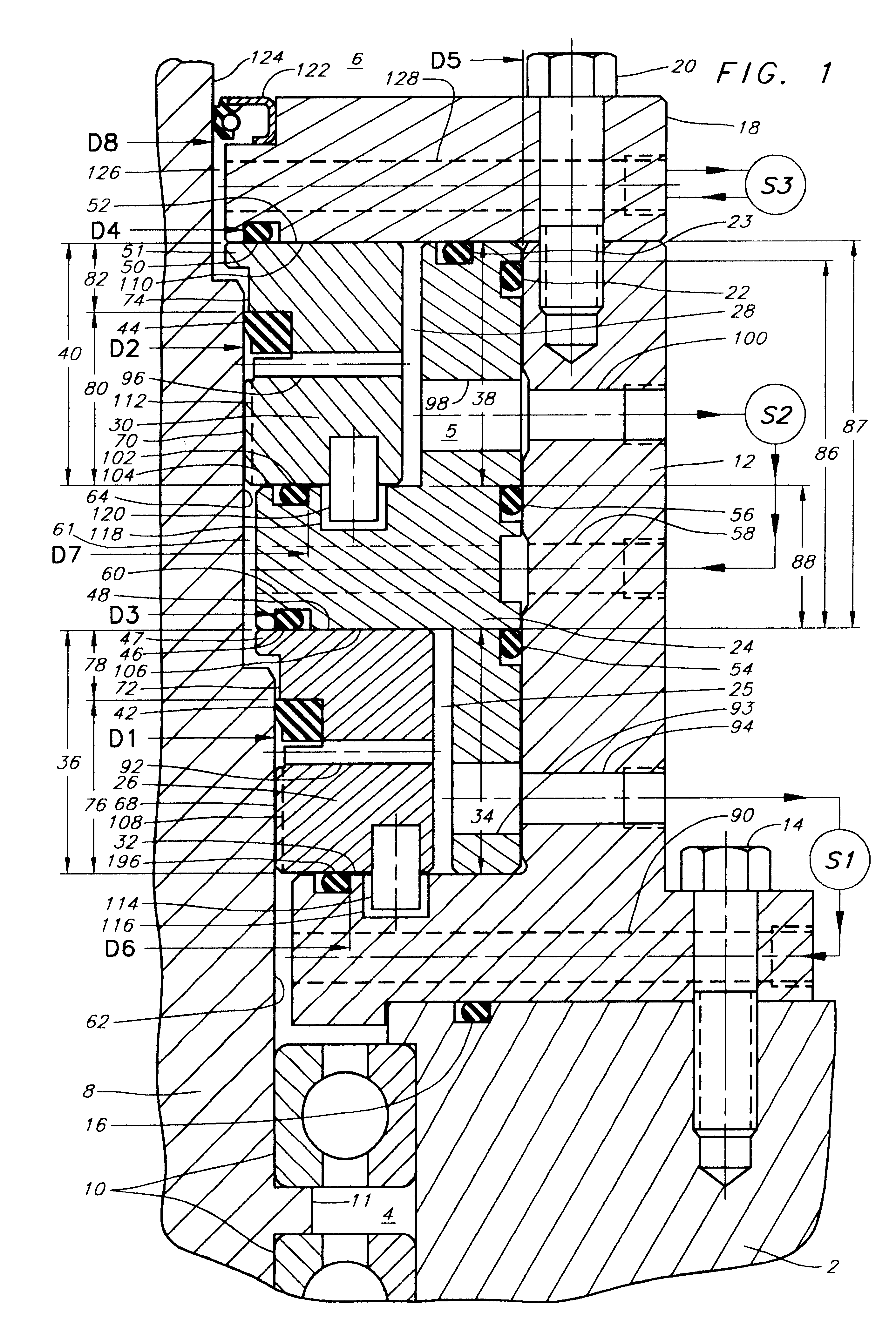 High pressure rotary shaft sealing mechanism