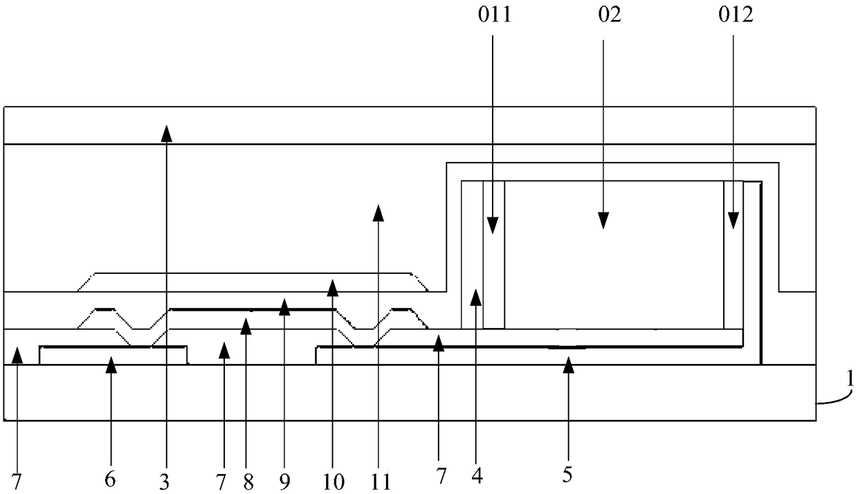 Radiation detection substrate, manufacturing method thereof, and radiation detection device