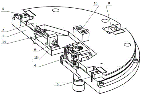 Aero-engine assembly measuring system two-dimensional driving device based on plane orthogonal decoupling