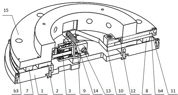 Aero-engine assembly measuring system two-dimensional driving device based on plane orthogonal decoupling