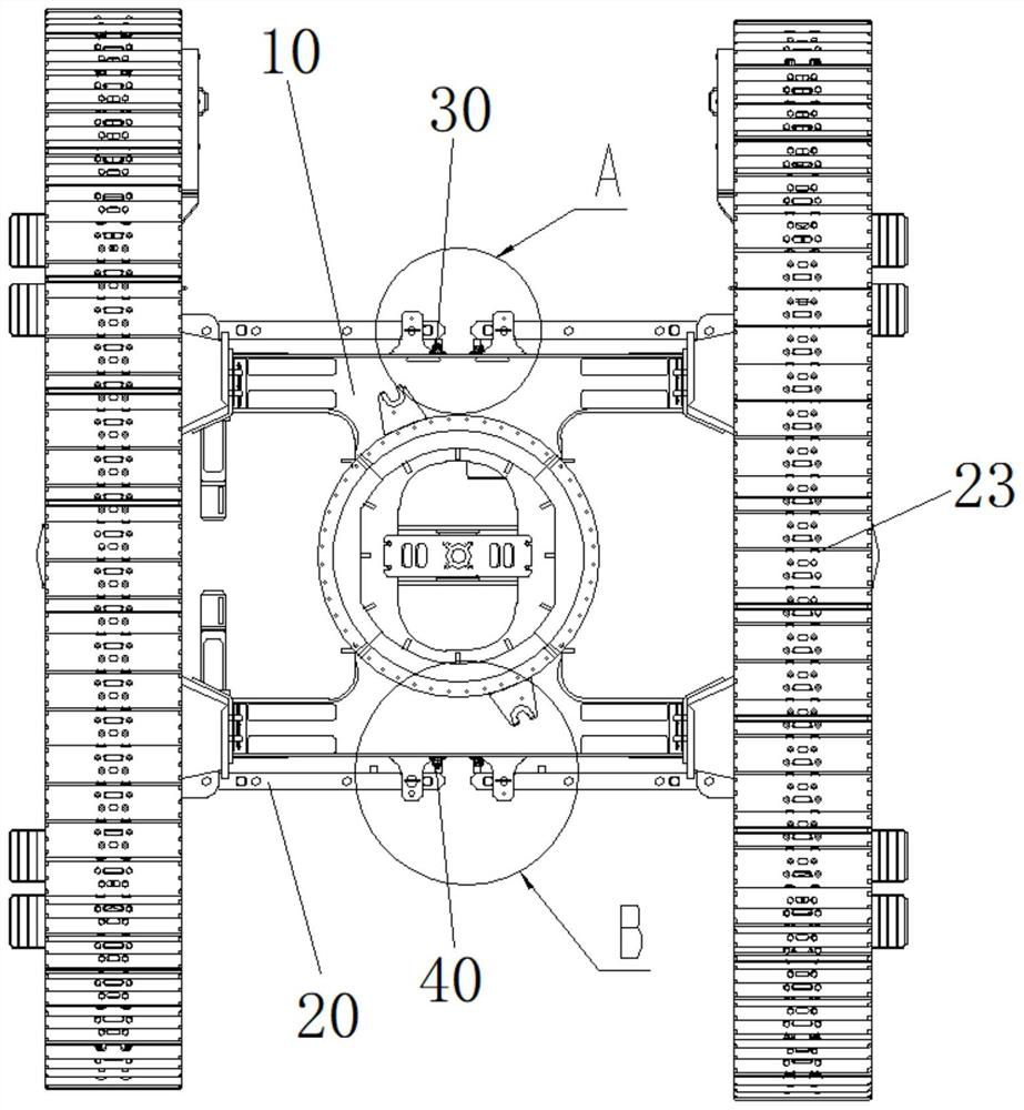 Track frame telescopic detection device and track frame