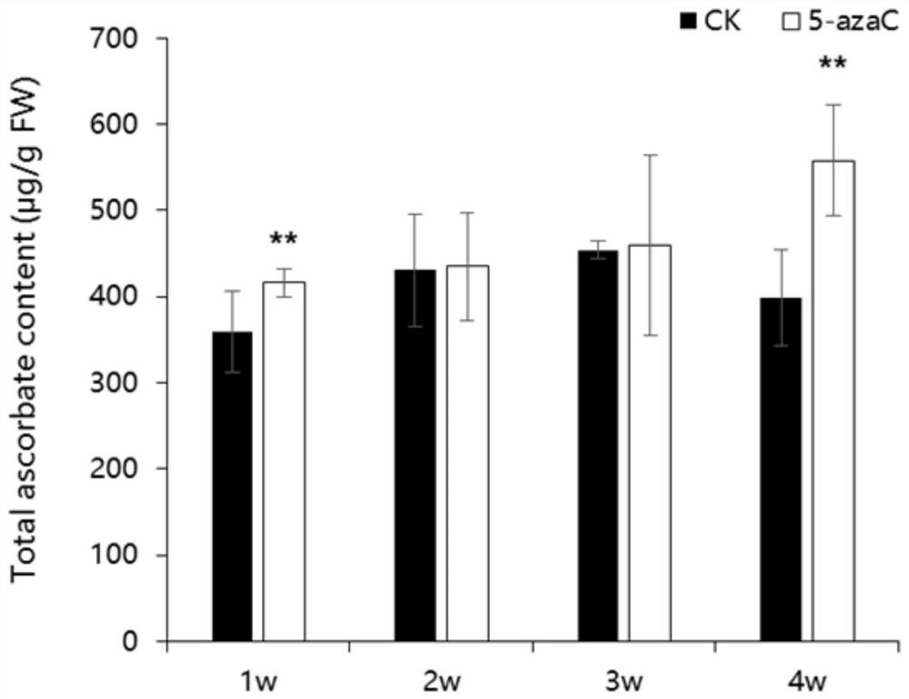 A method for regulating and controlling the content of ascorbic acid in tomato fruit and its application