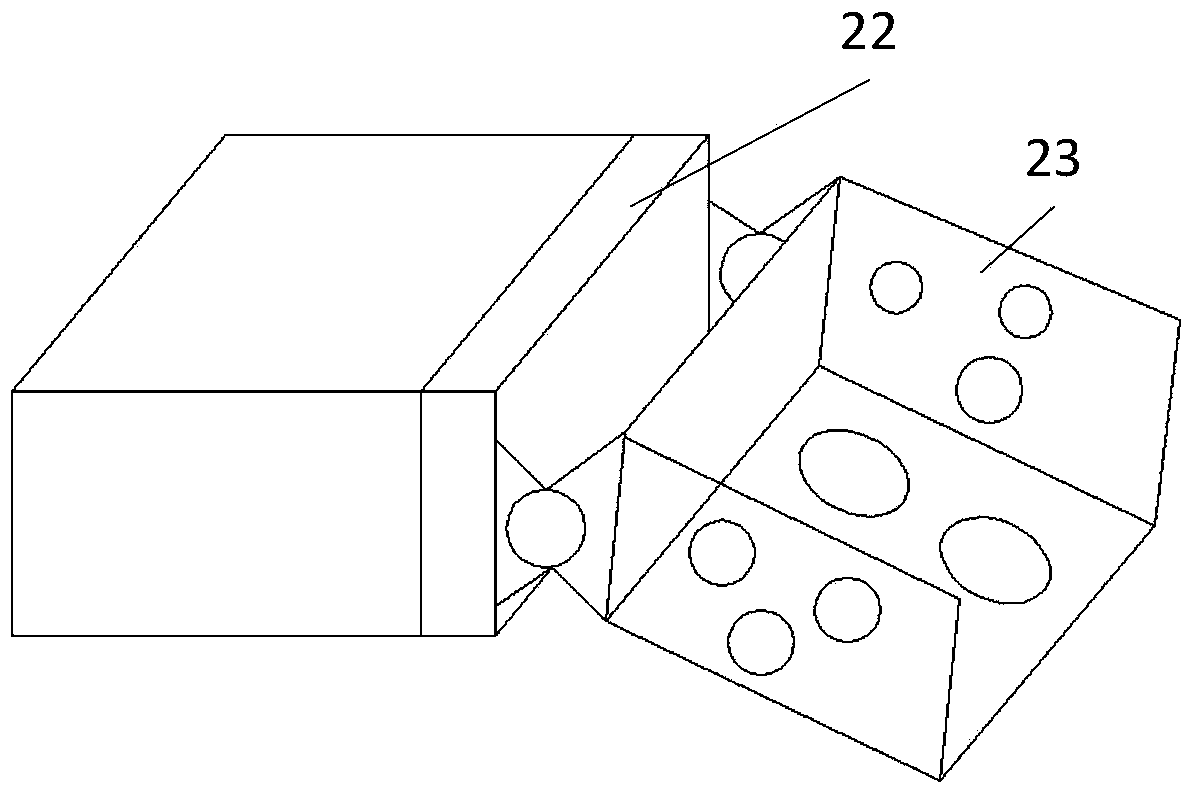 Connector device for connecting rod part