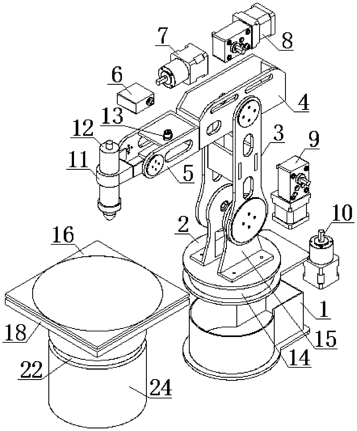 A multifunctional five-axis manipulator workstation