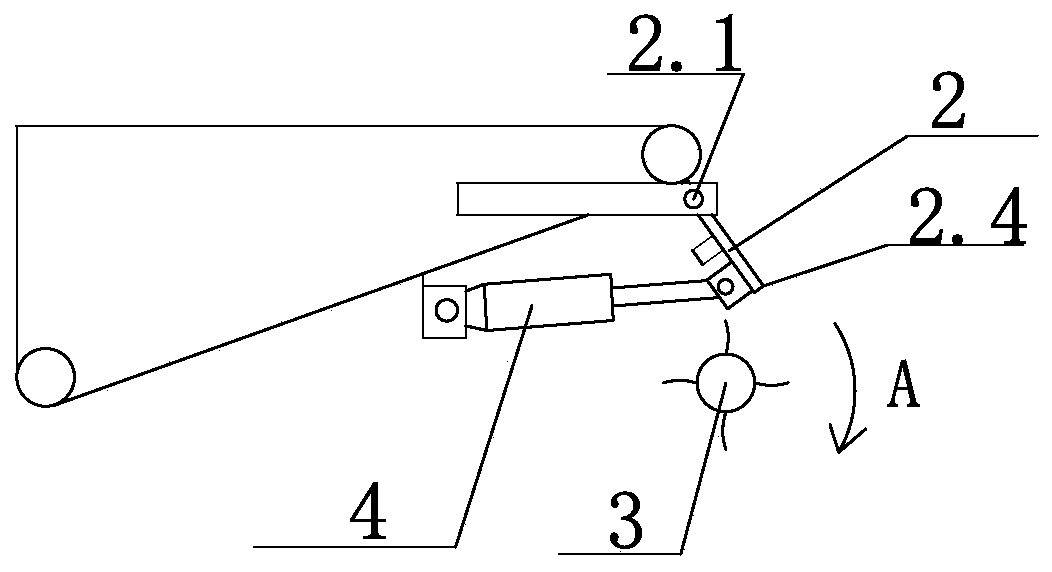 Novel spraying-direction gradual-change type mortar throwing-ejection device