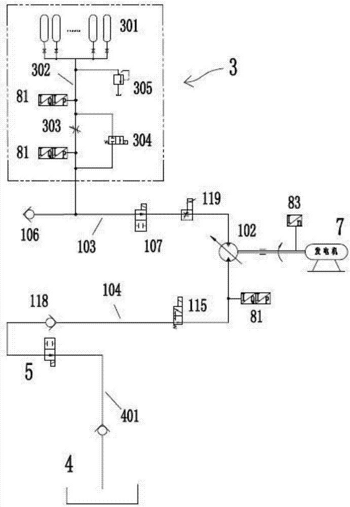 Static liquid energy storage hydraulic transmission type wind power generation set and control method