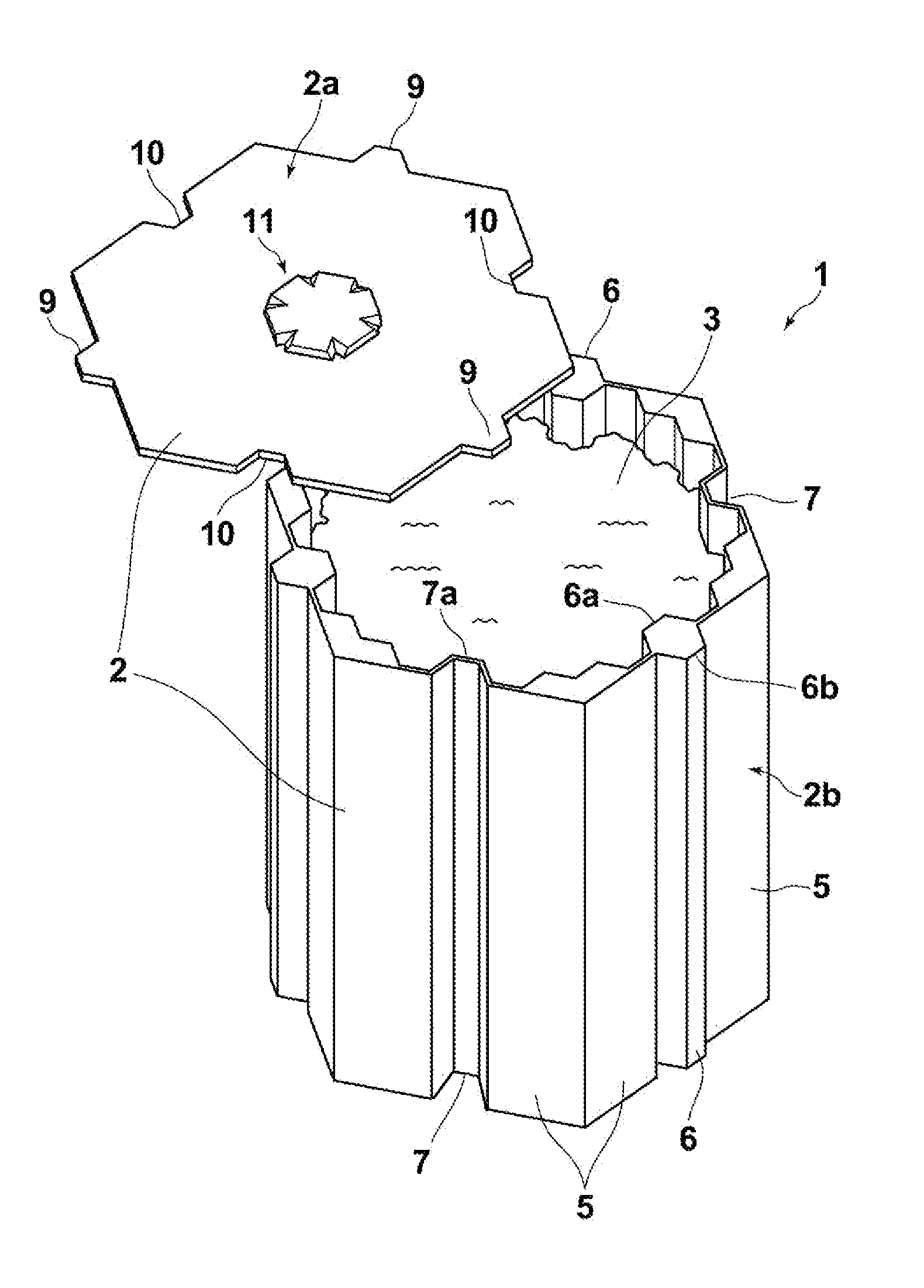 Radioactive contaminant container