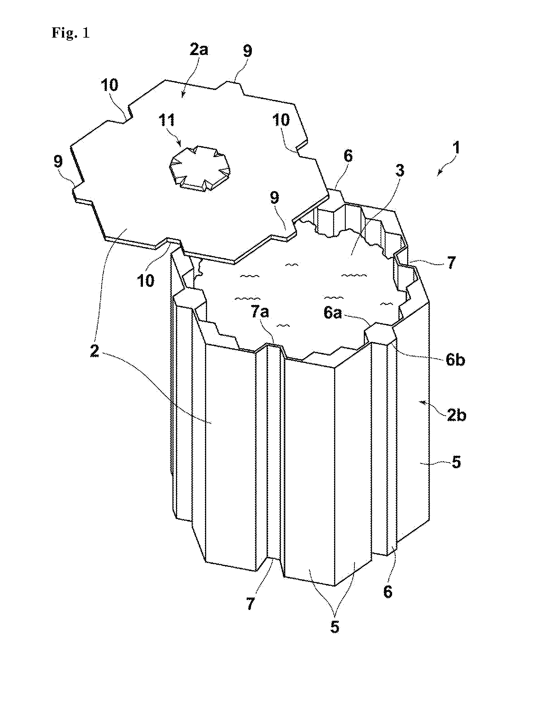 Radioactive contaminant container