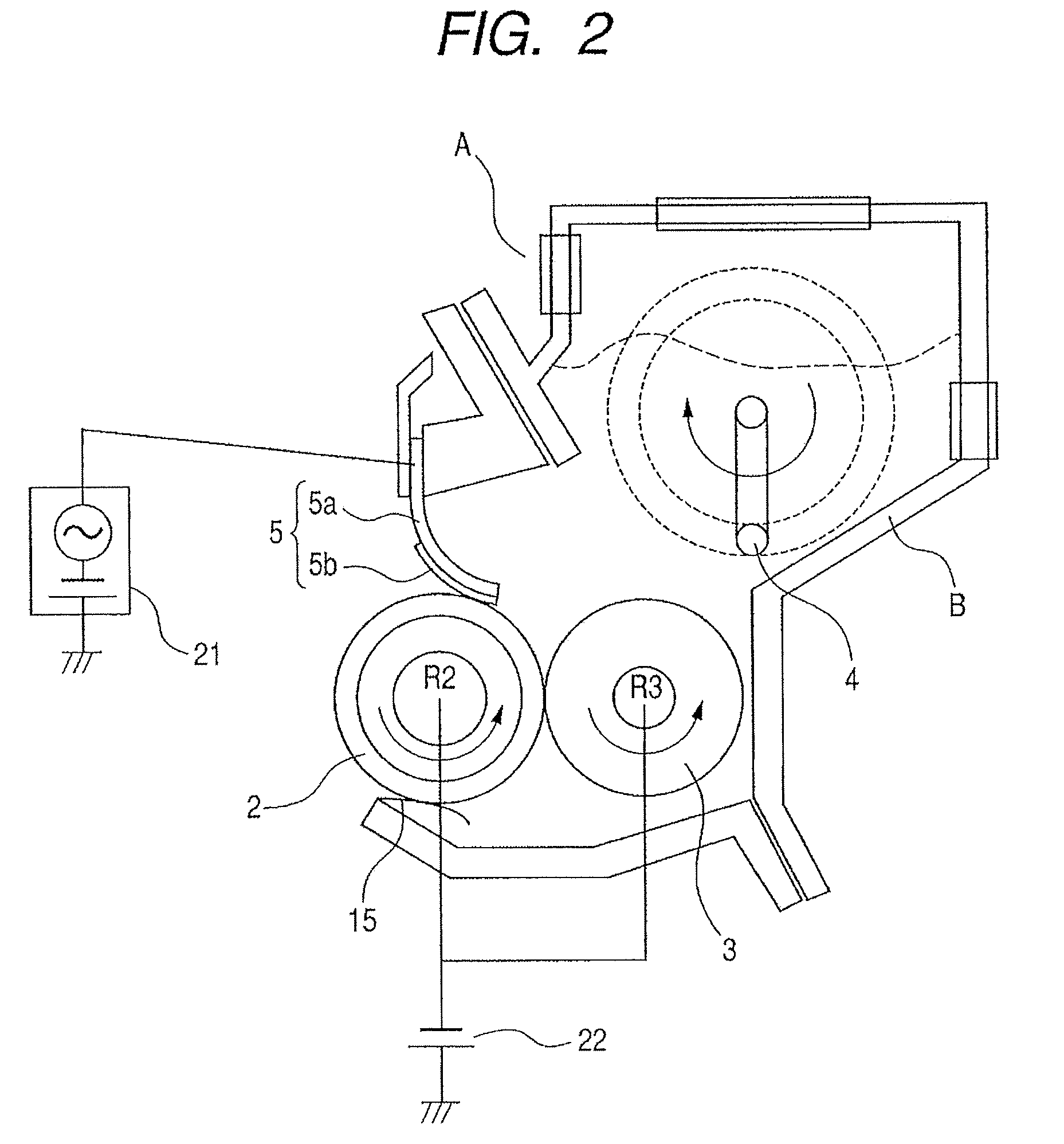 Image forming apparatus with a developer regulating member