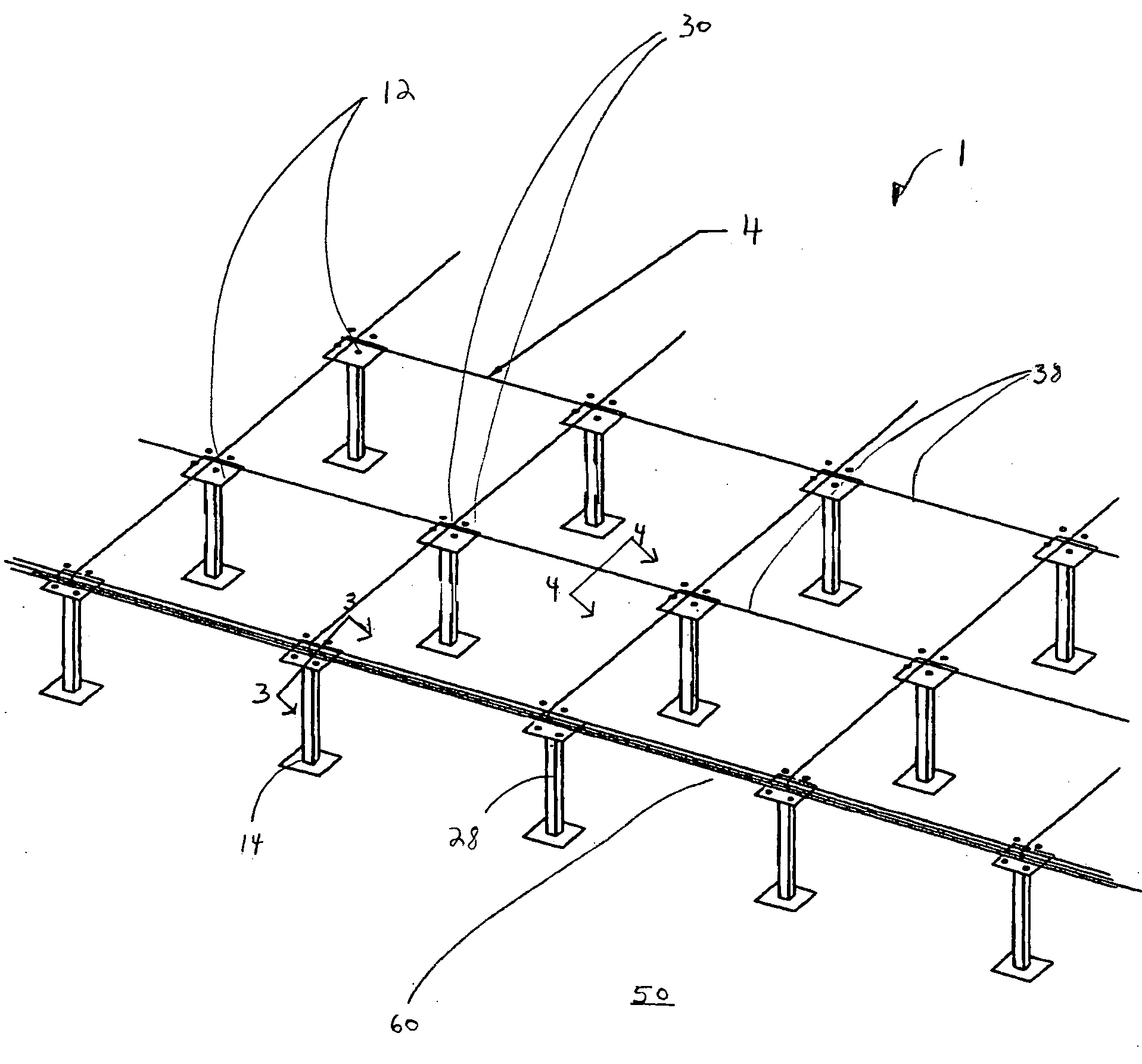 Modular access floor system with airseal gasket