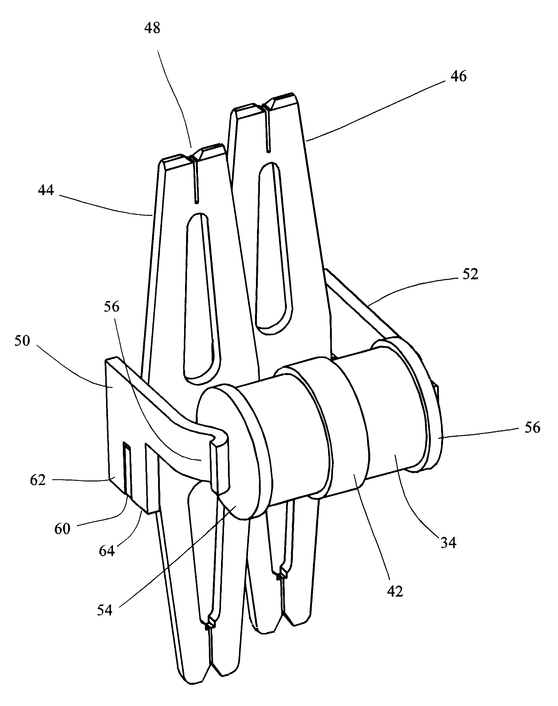 Electrical terminal array with insulation displacement connectors and surge arrestors