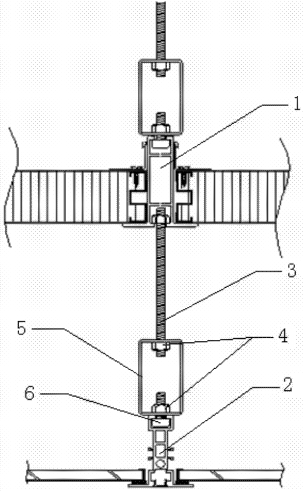 Double-layer assembling keel for suspended ceiling