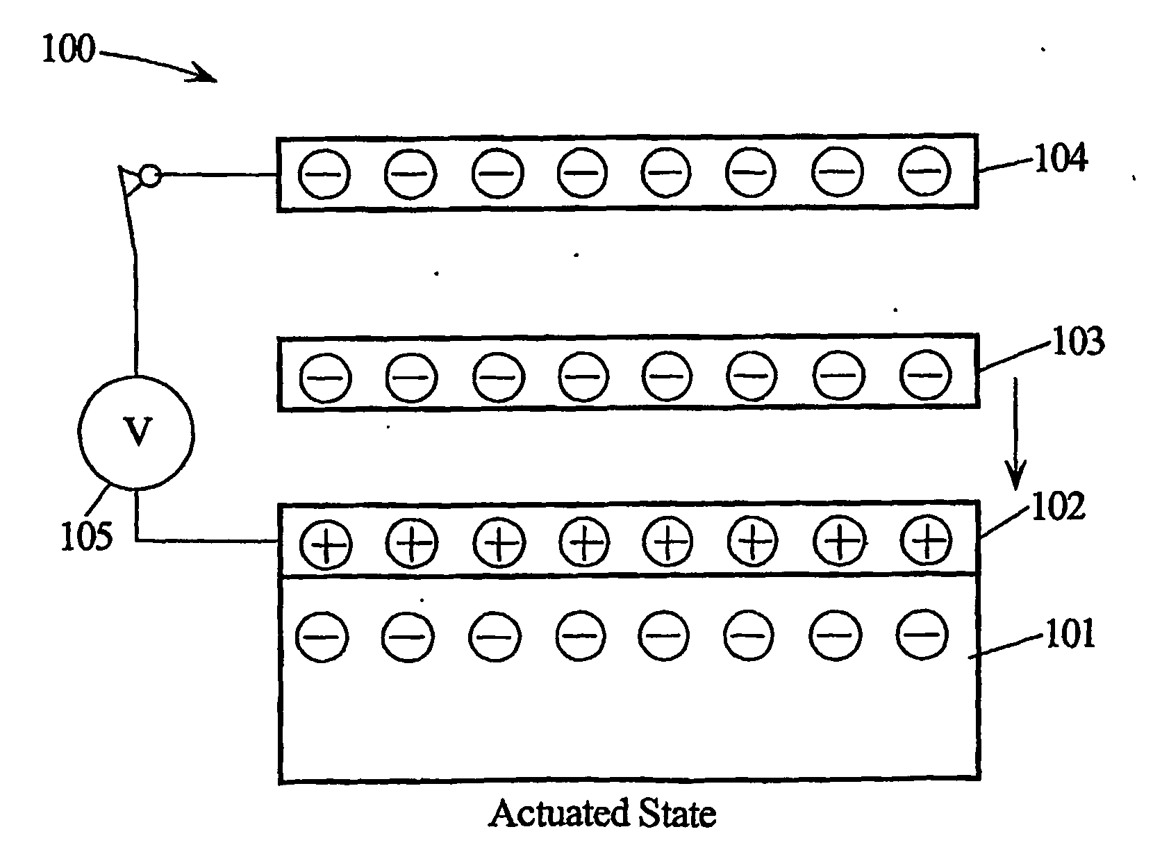 Double-electret mems actuator