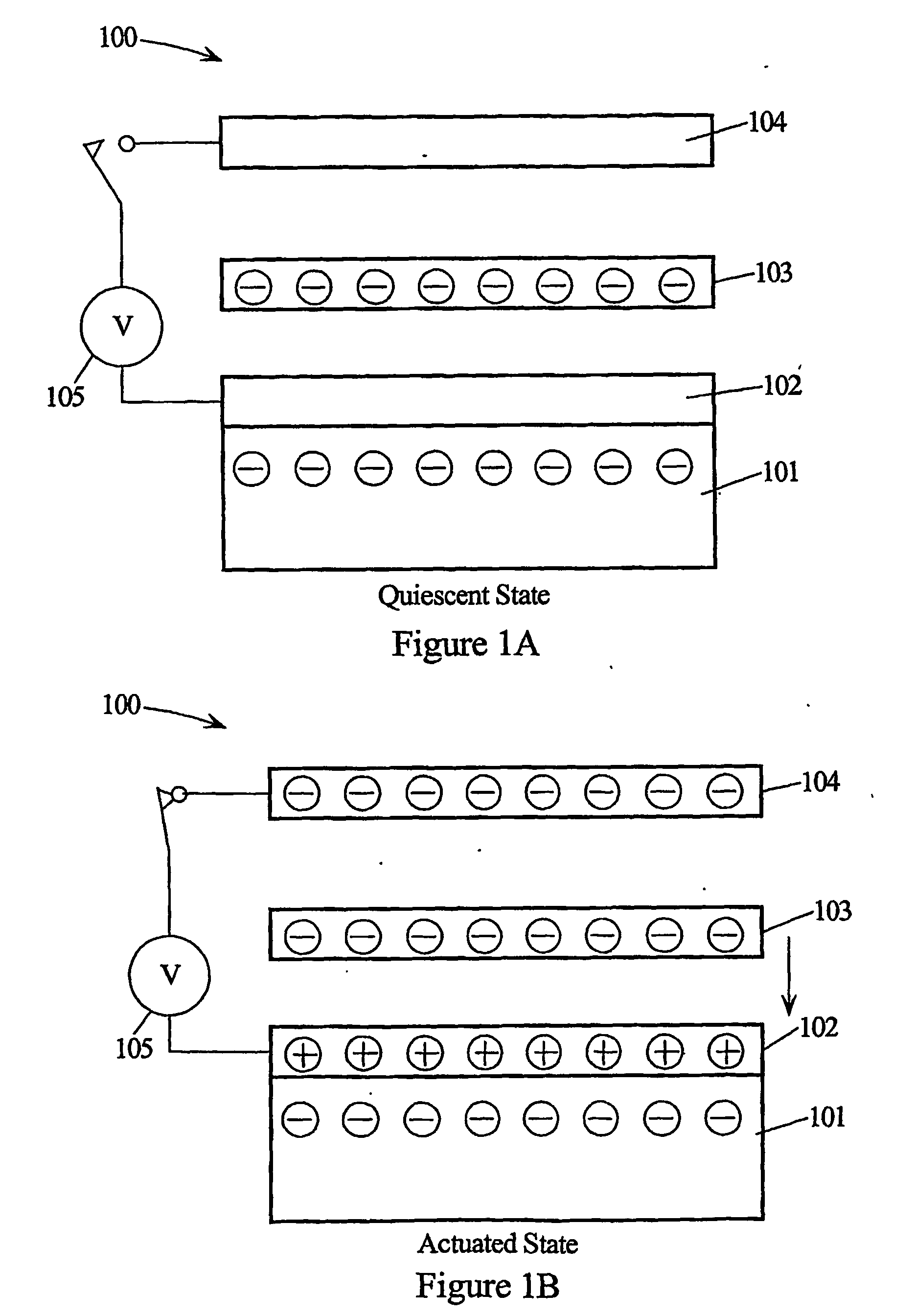 Double-electret mems actuator