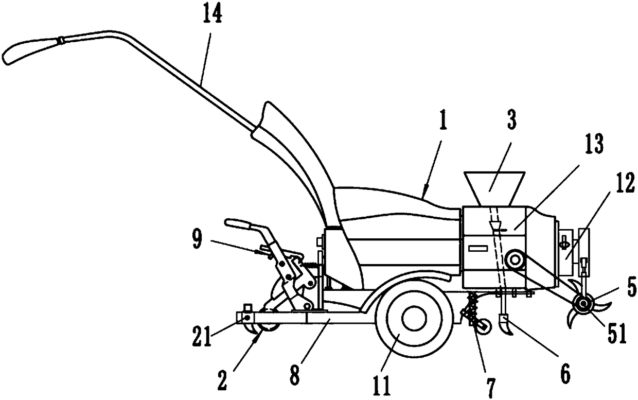 Multifunctional agricultural cultivating machine