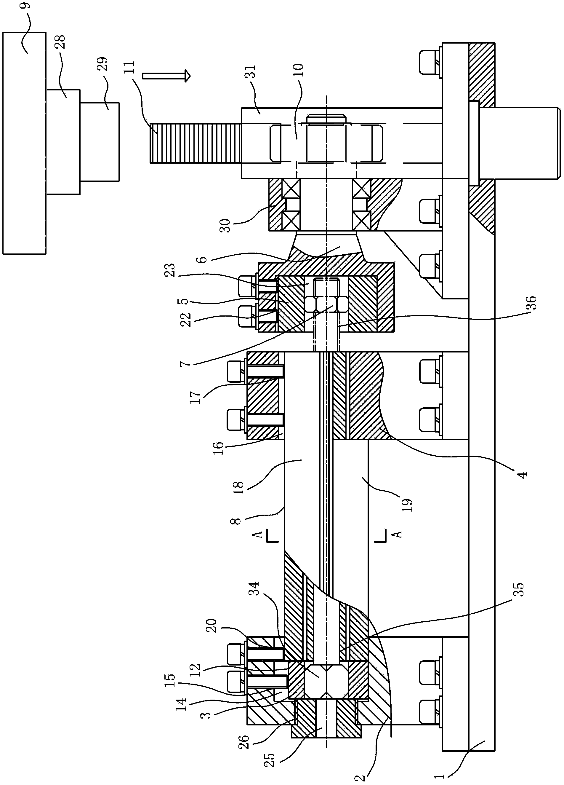 Bolt torque detection device